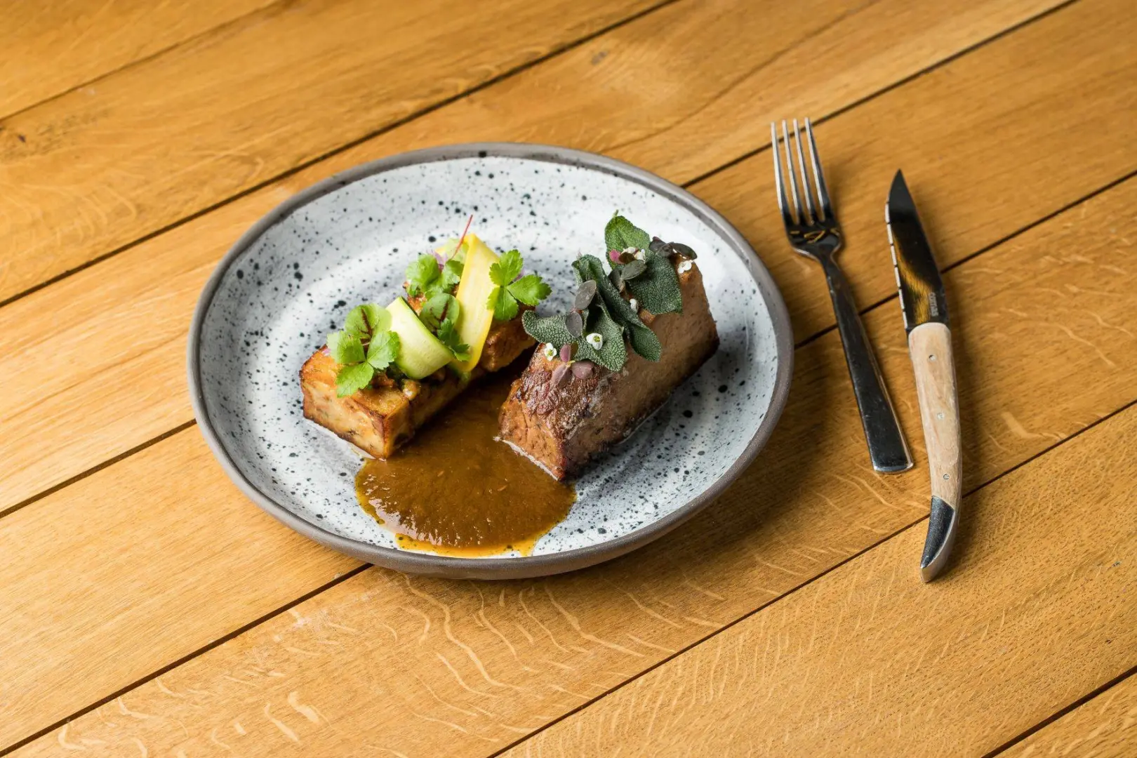 Veal in Hoppá Bistro Budapest